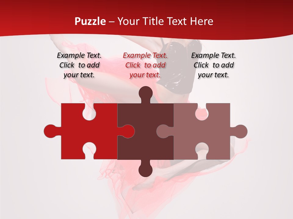 Woman Posing Ballerina PowerPoint Template