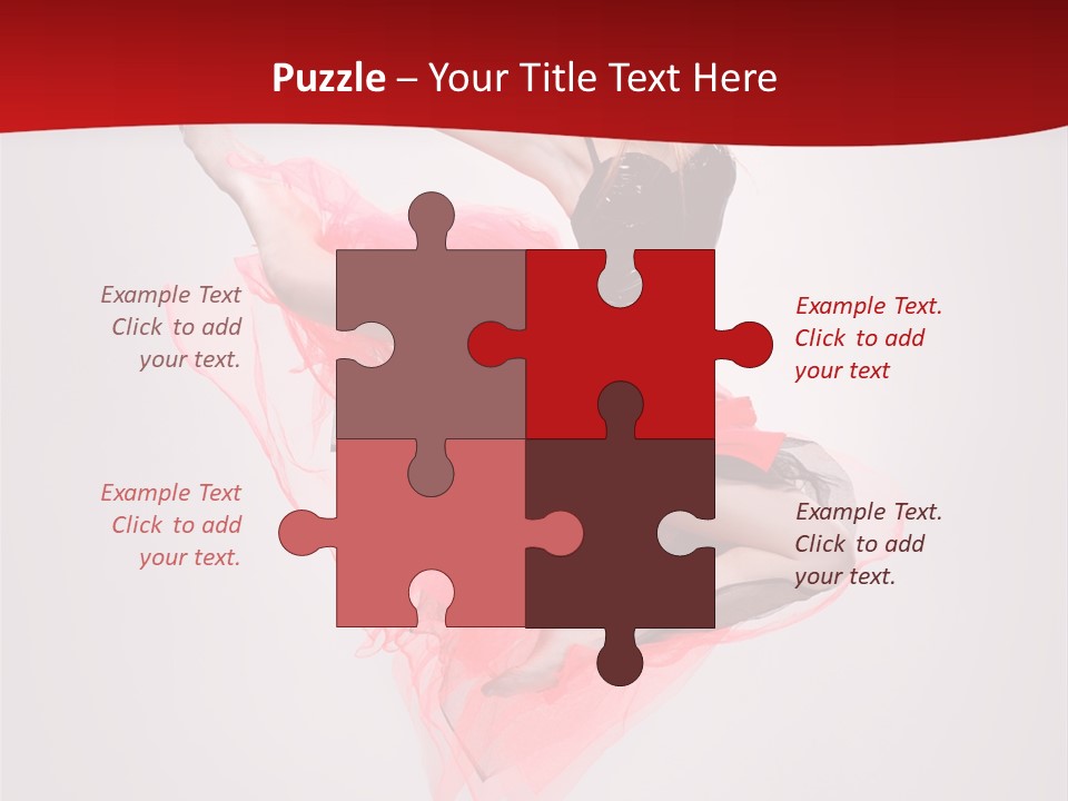 Woman Posing Ballerina PowerPoint Template