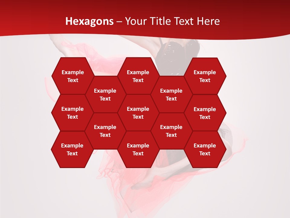 Woman Posing Ballerina PowerPoint Template