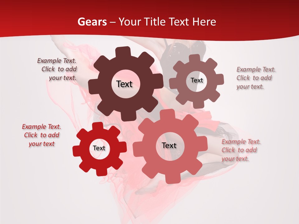 Woman Posing Ballerina PowerPoint Template