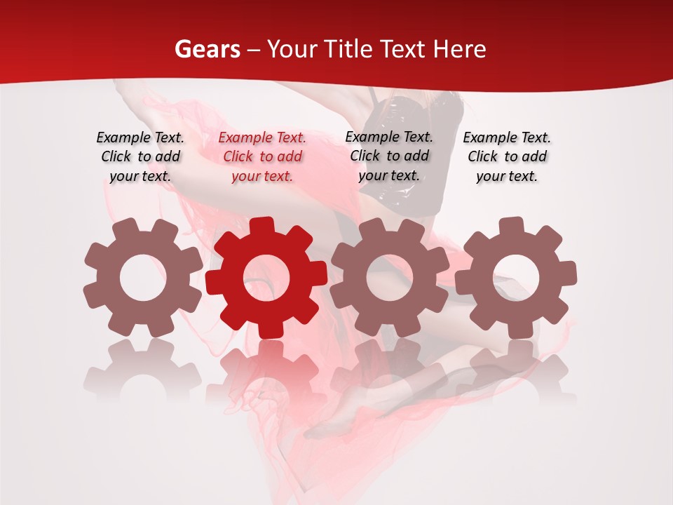 Woman Posing Ballerina PowerPoint Template