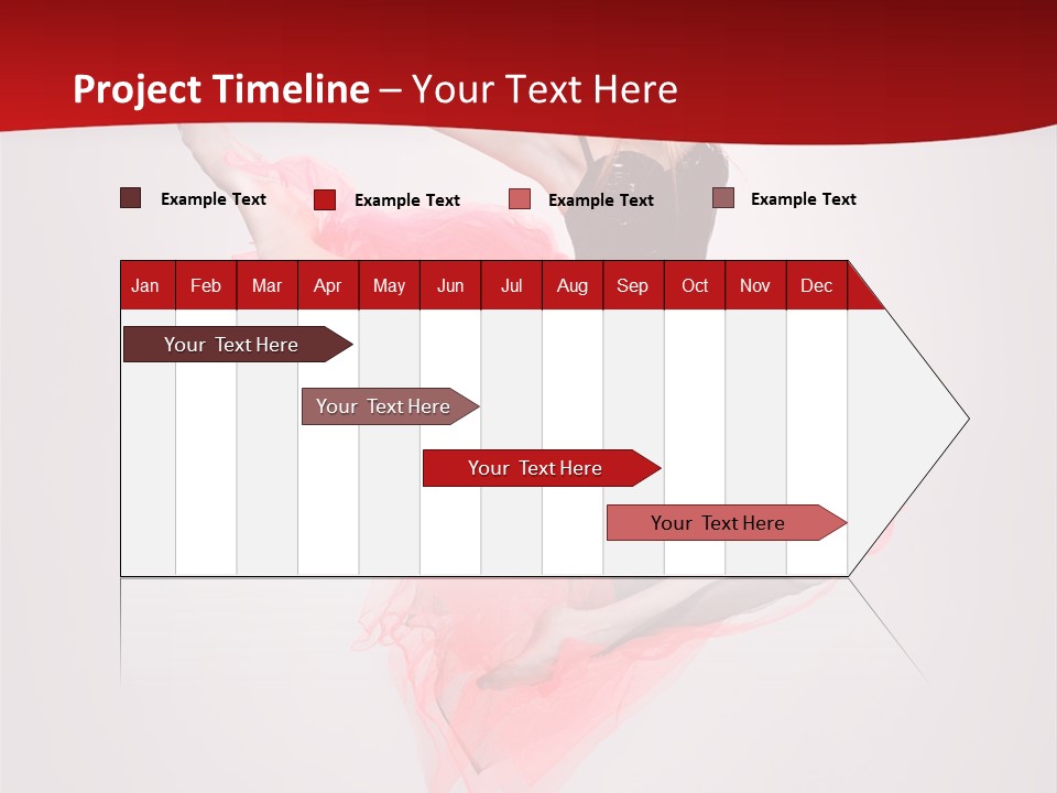 Woman Posing Ballerina PowerPoint Template