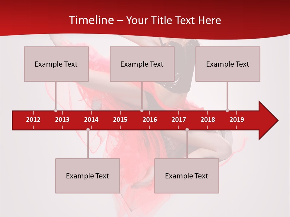 Woman Posing Ballerina PowerPoint Template