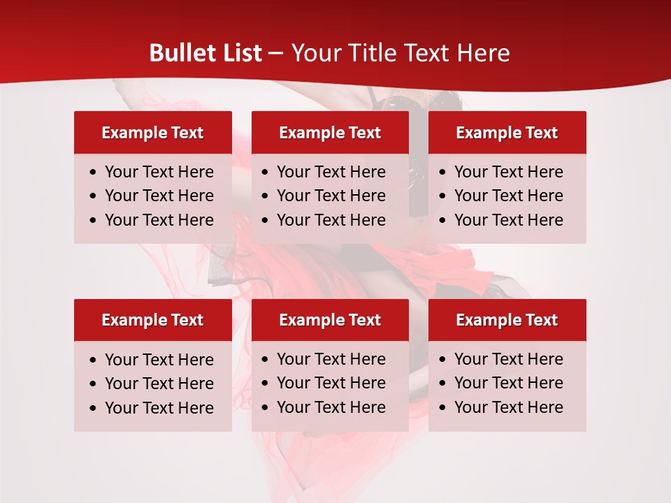 Woman Posing Ballerina PowerPoint Template