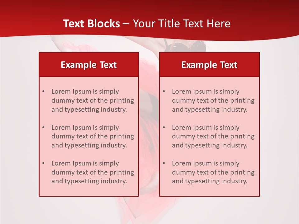 Woman Posing Ballerina PowerPoint Template