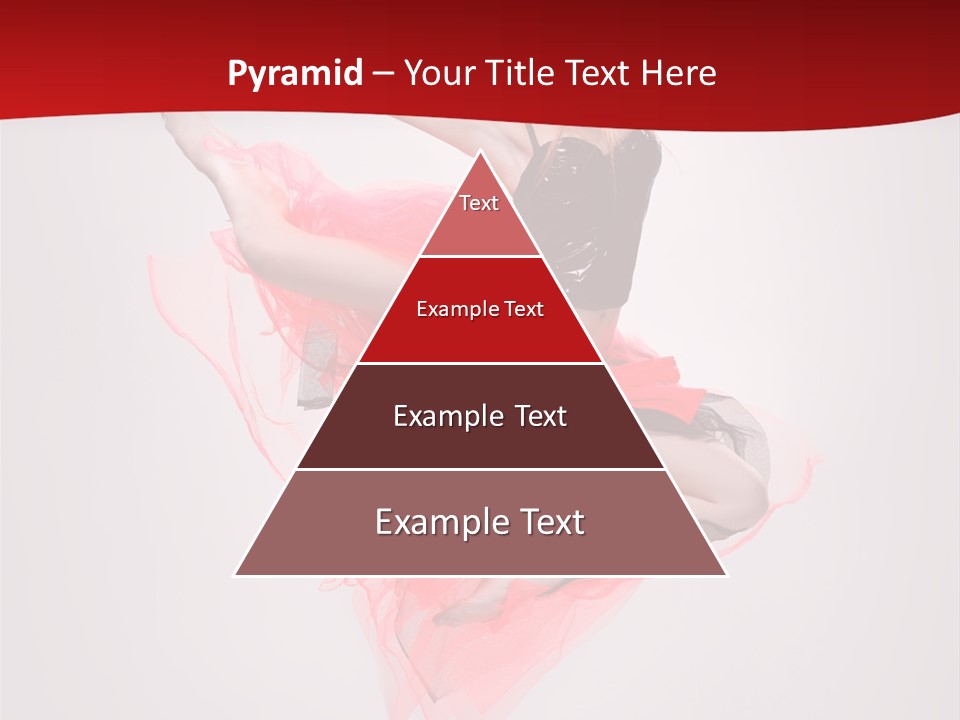 Woman Posing Ballerina PowerPoint Template