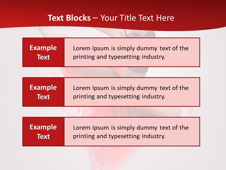 Woman Posing Ballerina PowerPoint Template