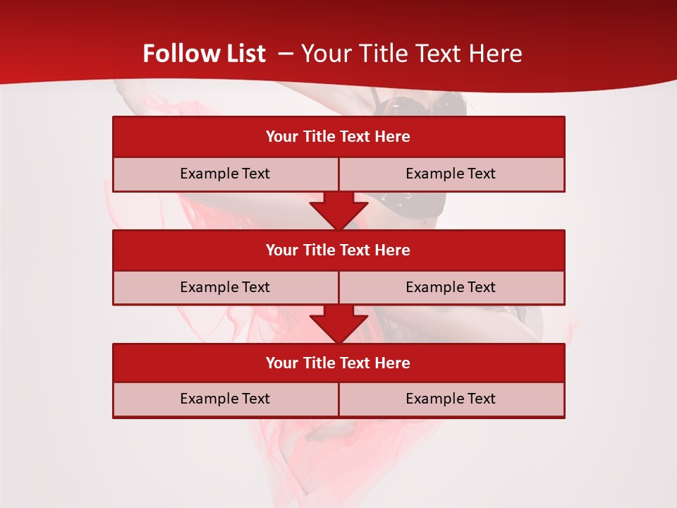 Woman Posing Ballerina PowerPoint Template