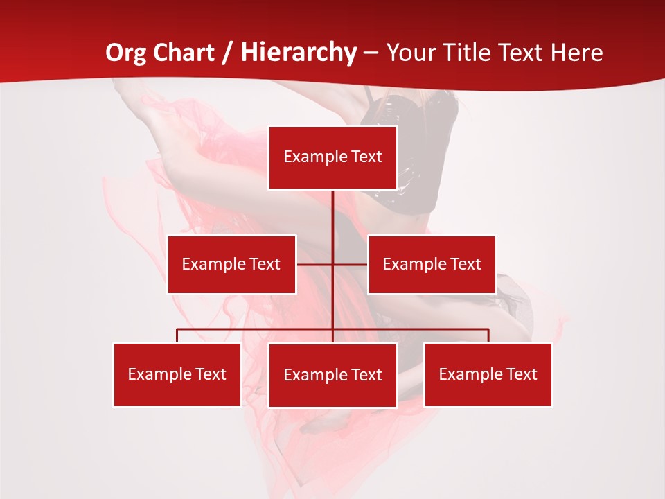 Woman Posing Ballerina PowerPoint Template