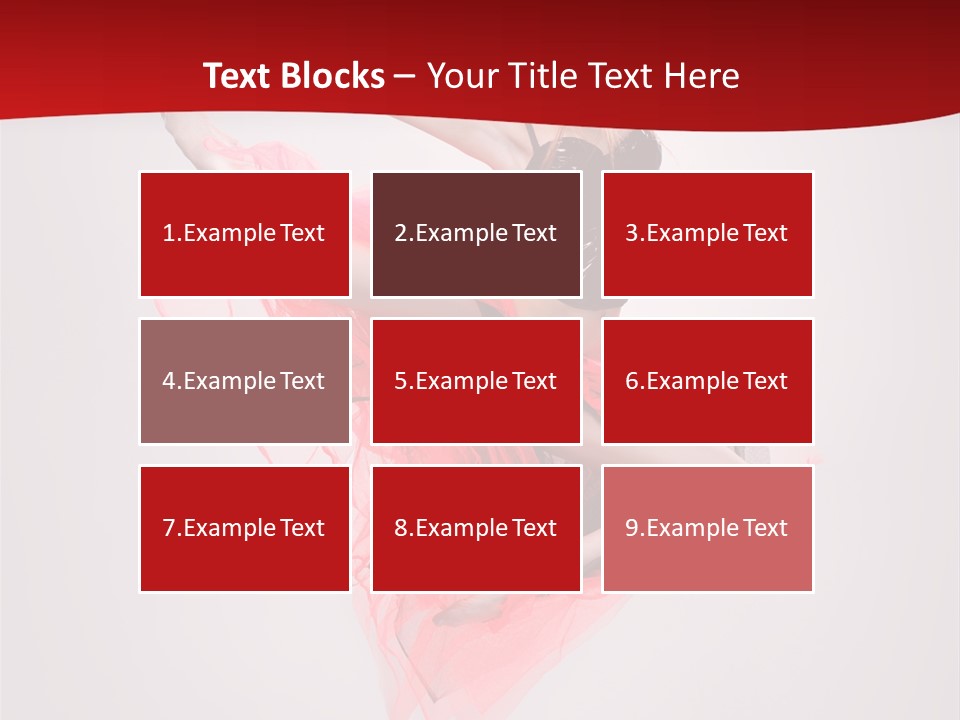 Woman Posing Ballerina PowerPoint Template