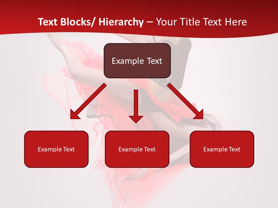 Woman Posing Ballerina PowerPoint Template