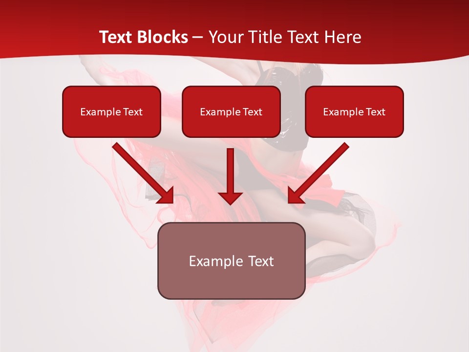 Woman Posing Ballerina PowerPoint Template