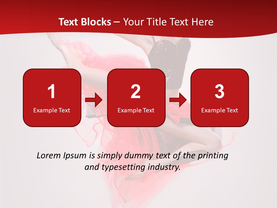 Woman Posing Ballerina PowerPoint Template