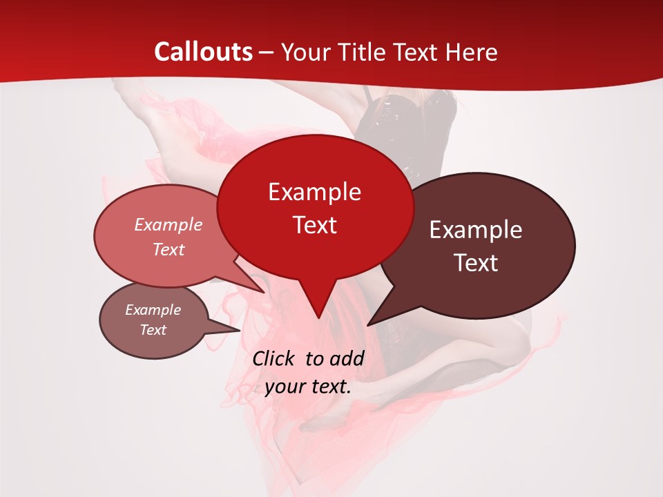 Woman Posing Ballerina PowerPoint Template