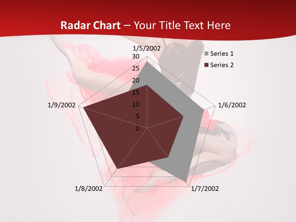 Woman Posing Ballerina PowerPoint Template