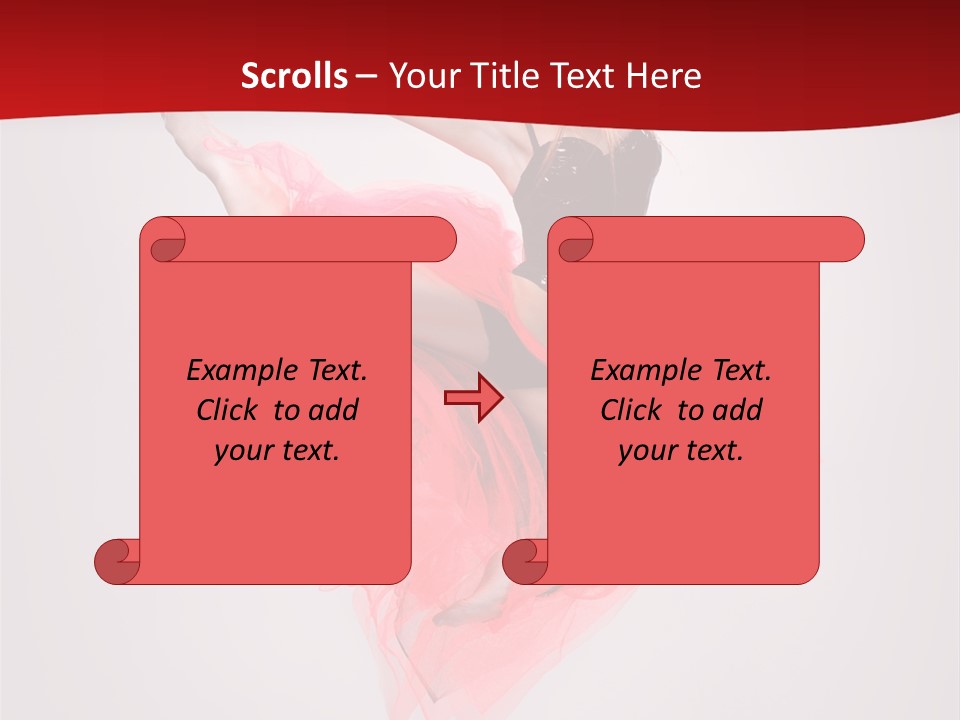 Woman Posing Ballerina PowerPoint Template