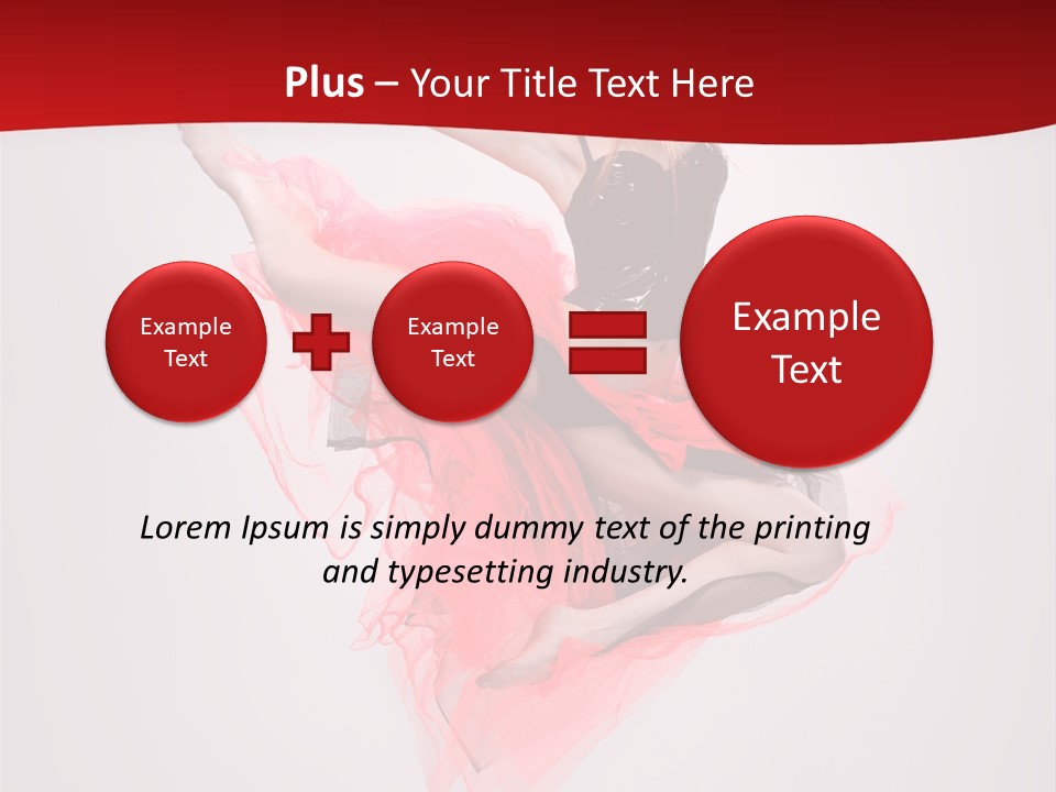 Woman Posing Ballerina PowerPoint Template