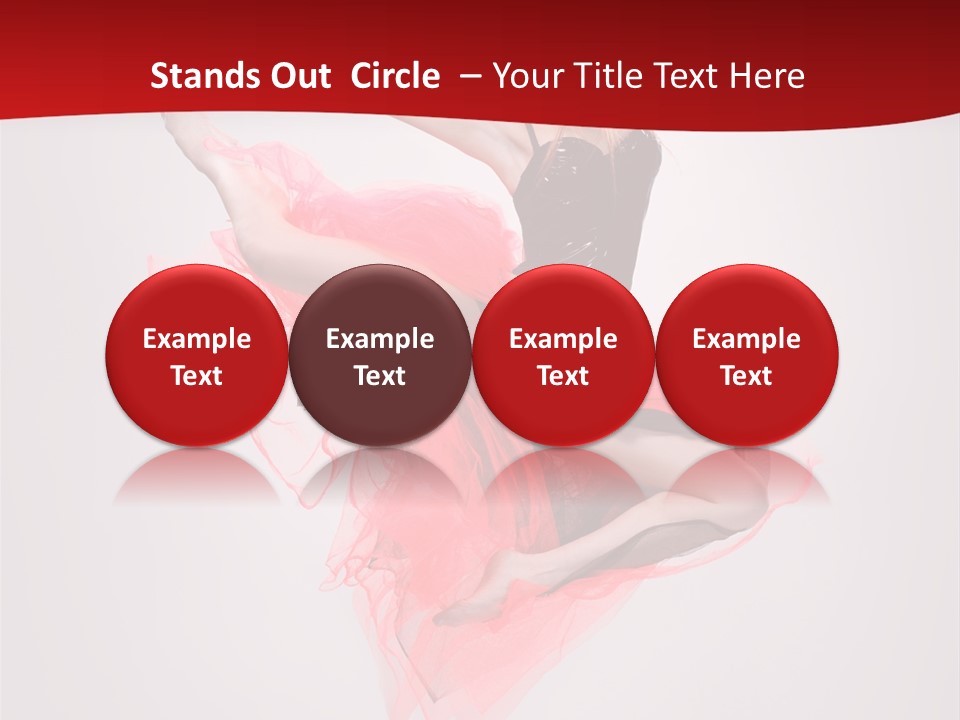 Woman Posing Ballerina PowerPoint Template