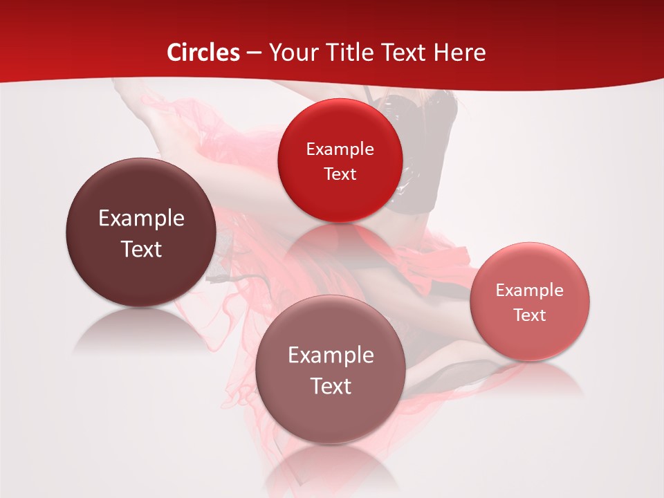 Woman Posing Ballerina PowerPoint Template