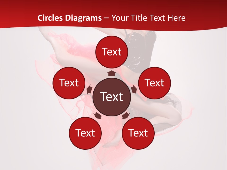 Woman Posing Ballerina PowerPoint Template