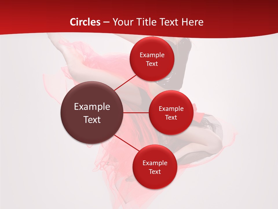 Woman Posing Ballerina PowerPoint Template