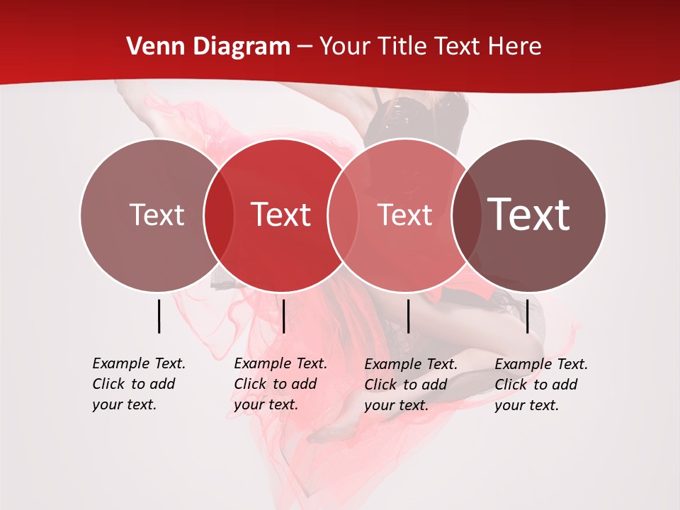 Woman Posing Ballerina PowerPoint Template