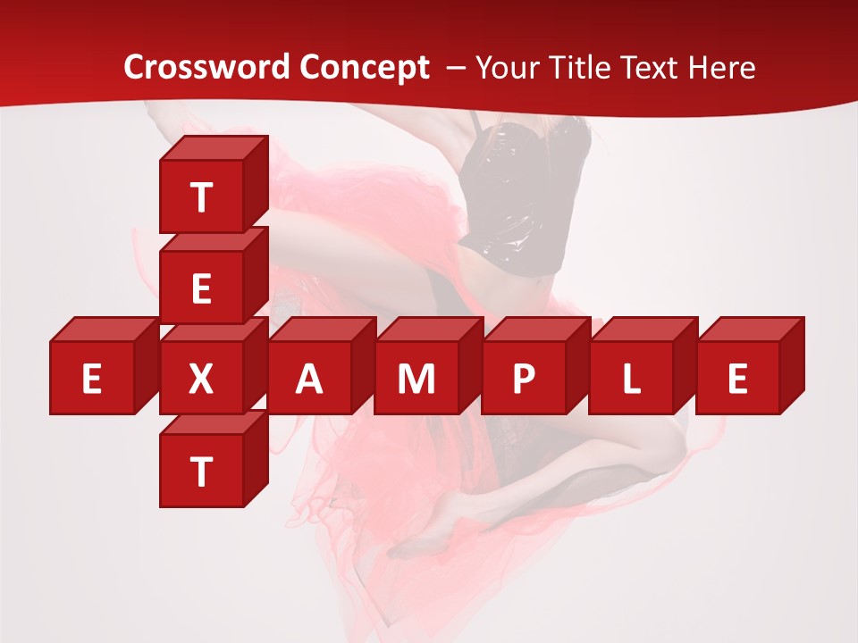 Woman Posing Ballerina PowerPoint Template