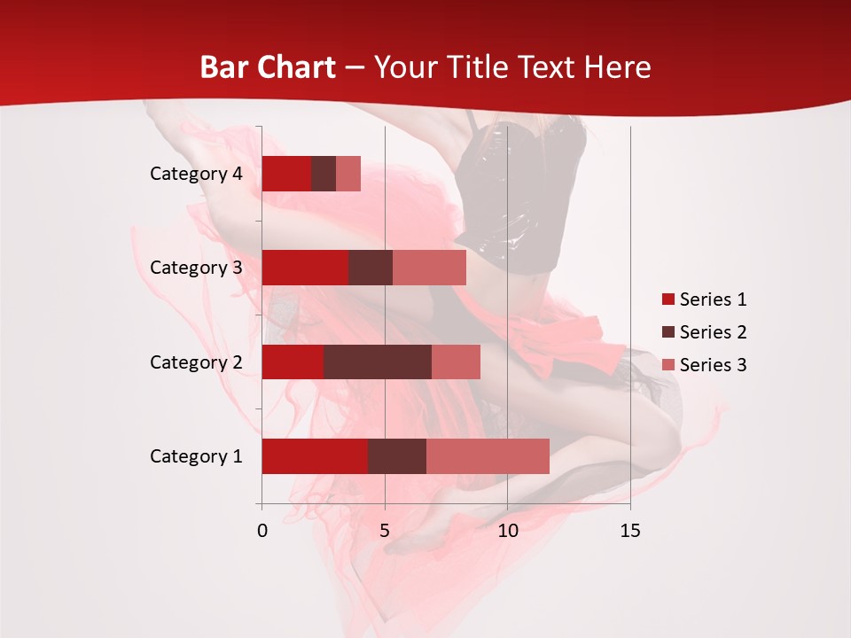 Woman Posing Ballerina PowerPoint Template