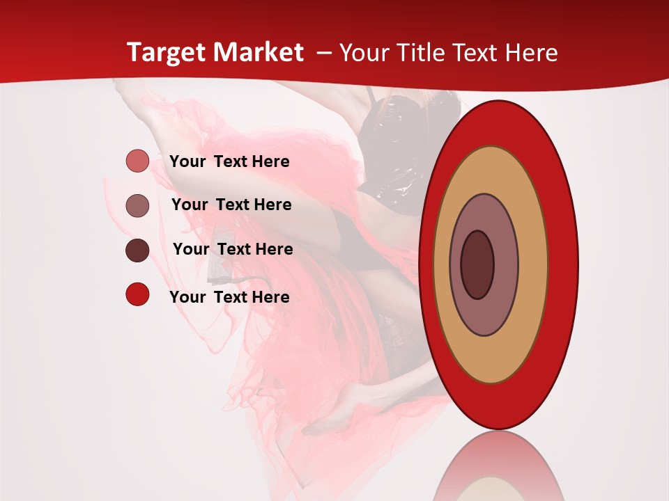 Woman Posing Ballerina PowerPoint Template