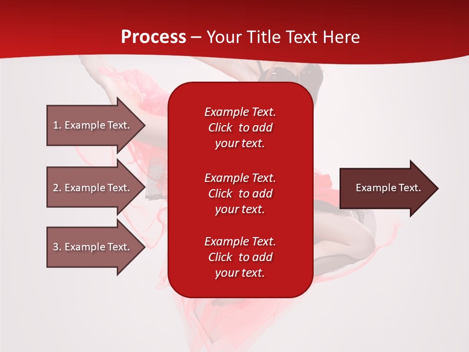 Woman Posing Ballerina PowerPoint Template