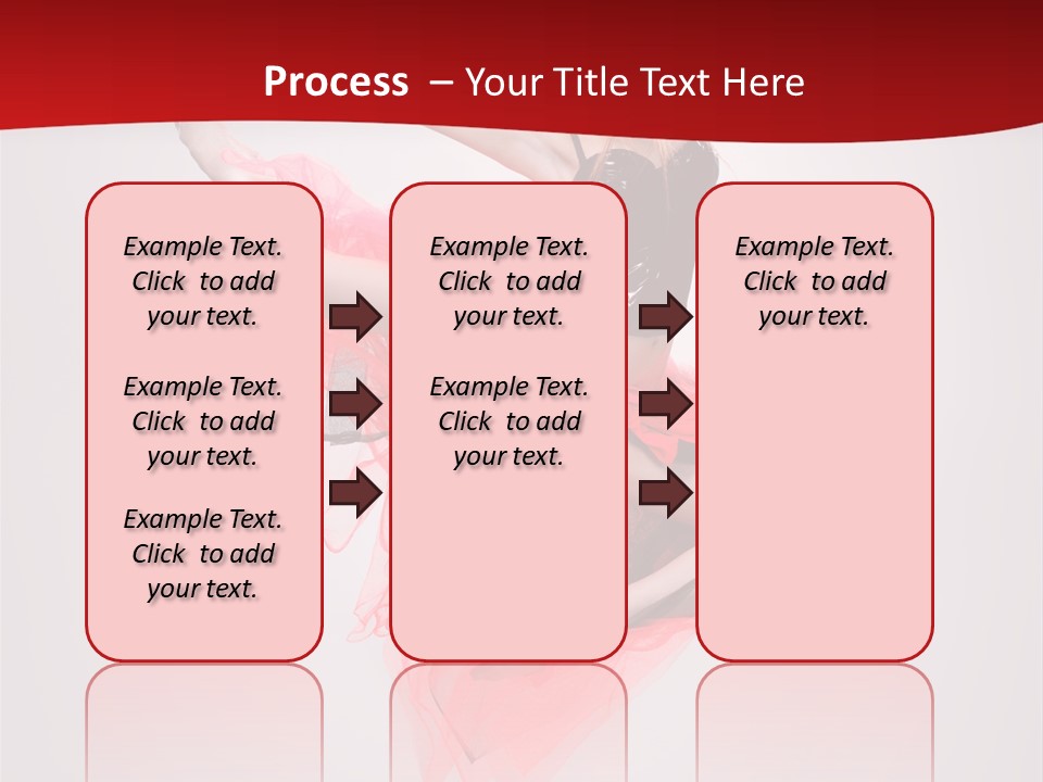 Woman Posing Ballerina PowerPoint Template