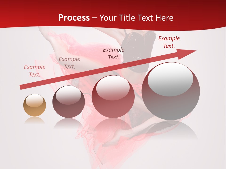 Woman Posing Ballerina PowerPoint Template