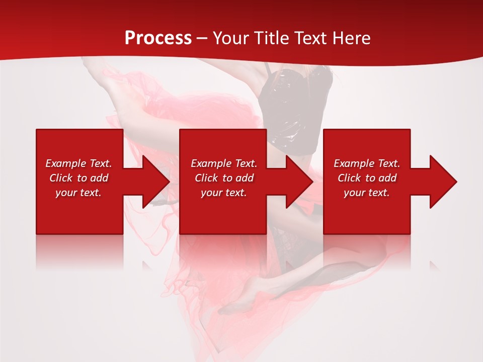 Woman Posing Ballerina PowerPoint Template