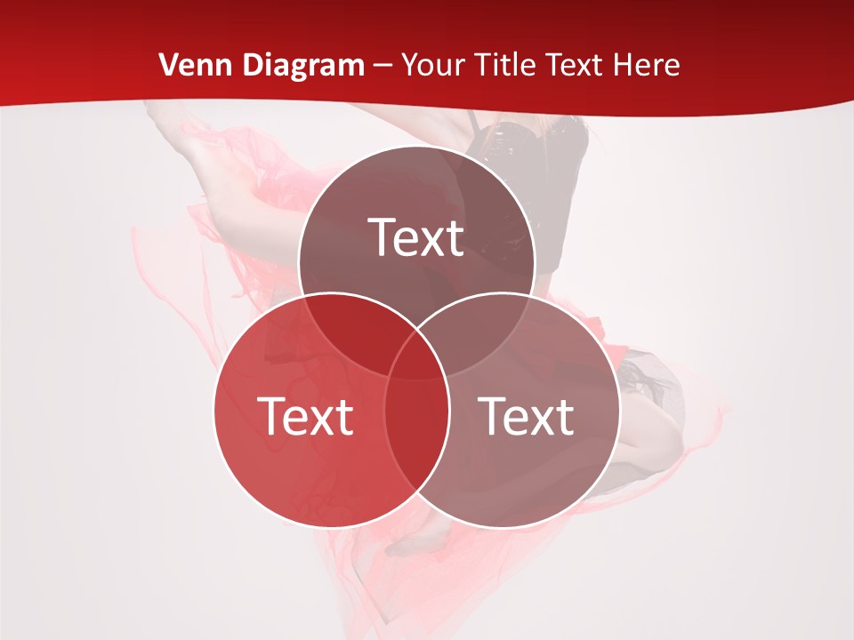 Woman Posing Ballerina PowerPoint Template