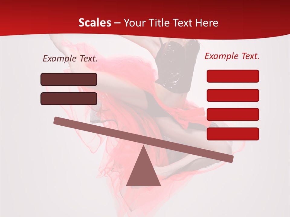 Woman Posing Ballerina PowerPoint Template