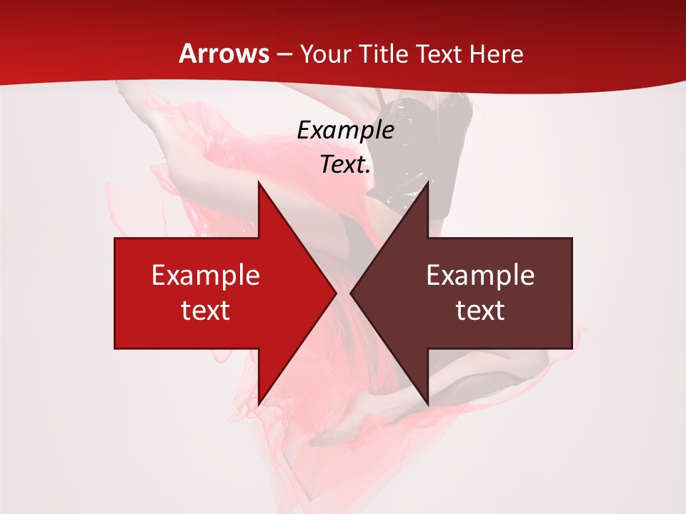 Woman Posing Ballerina PowerPoint Template