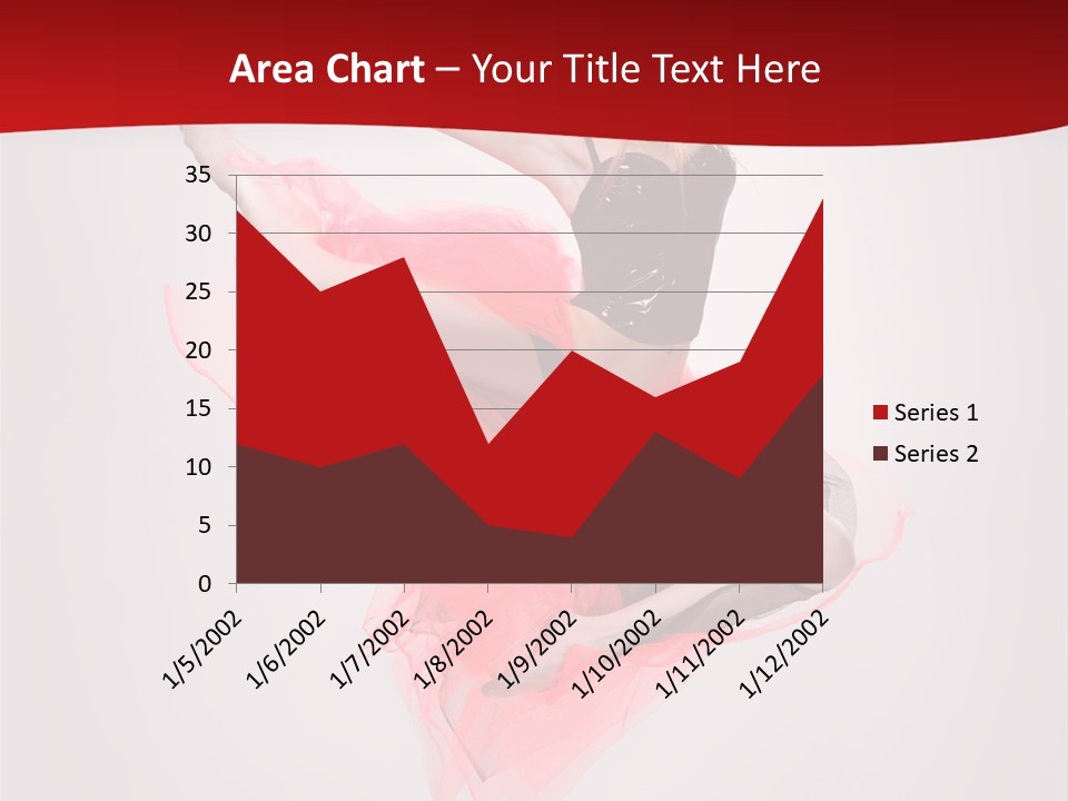 Woman Posing Ballerina PowerPoint Template