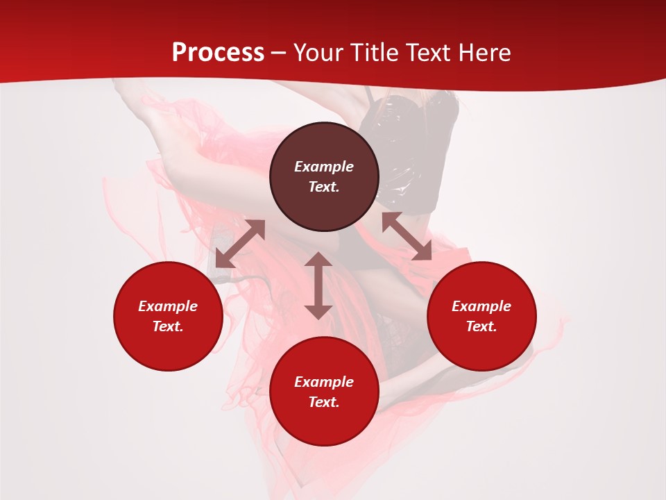 Woman Posing Ballerina PowerPoint Template