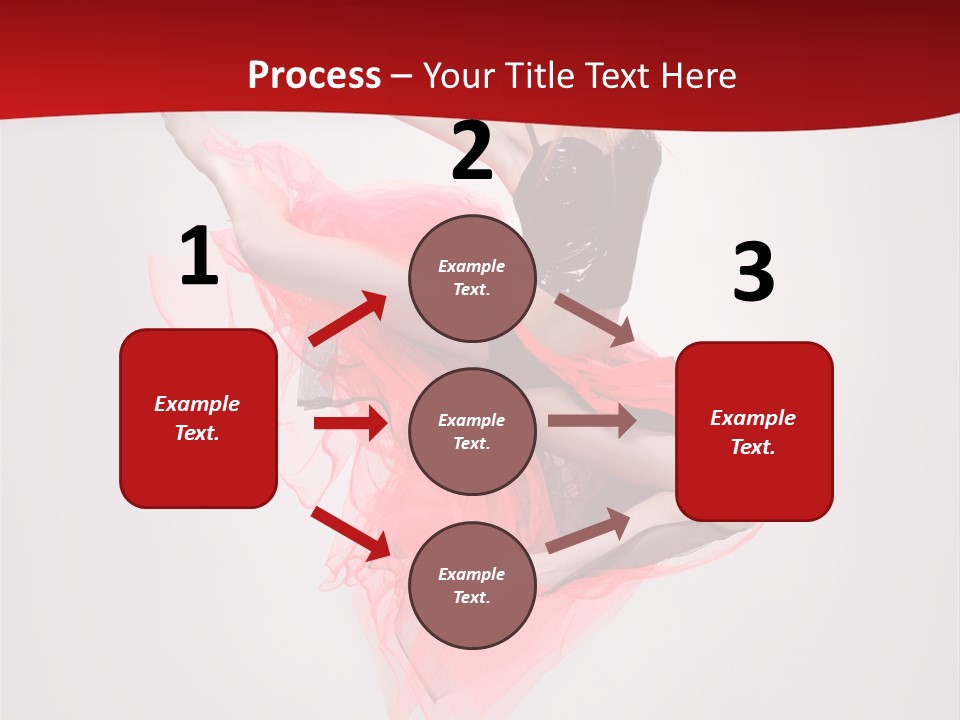 Woman Posing Ballerina PowerPoint Template