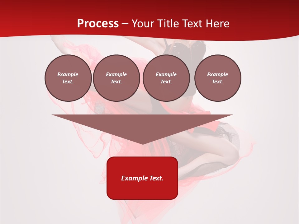 Woman Posing Ballerina PowerPoint Template