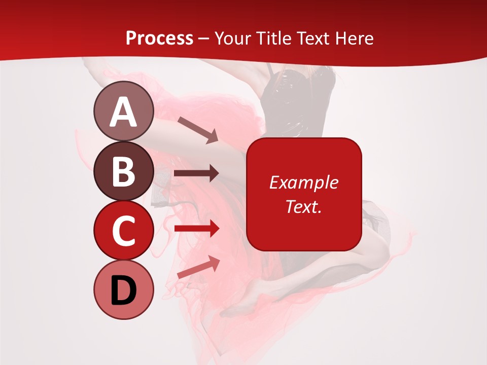 Woman Posing Ballerina PowerPoint Template