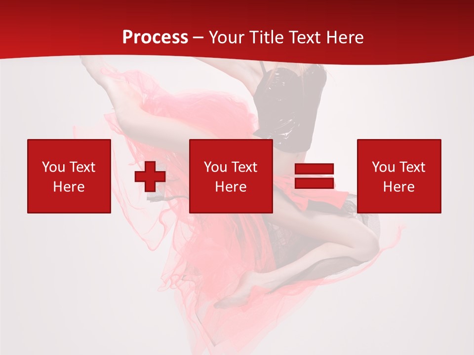 Woman Posing Ballerina PowerPoint Template