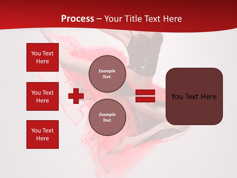 Woman Posing Ballerina PowerPoint Template