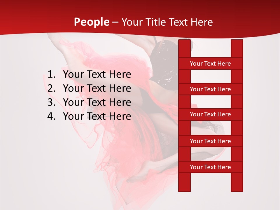 Woman Posing Ballerina PowerPoint Template