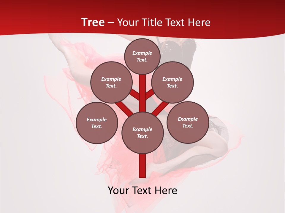 Woman Posing Ballerina PowerPoint Template