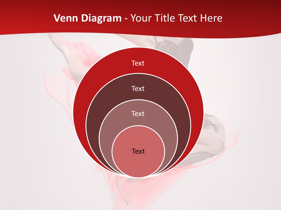 Woman Posing Ballerina PowerPoint Template