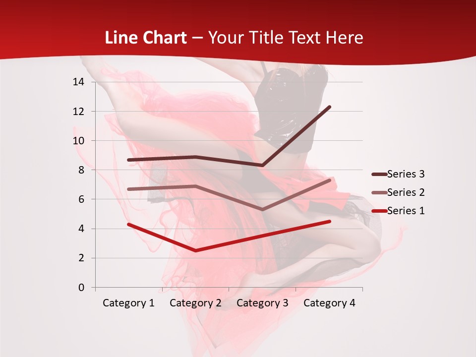 Woman Posing Ballerina PowerPoint Template