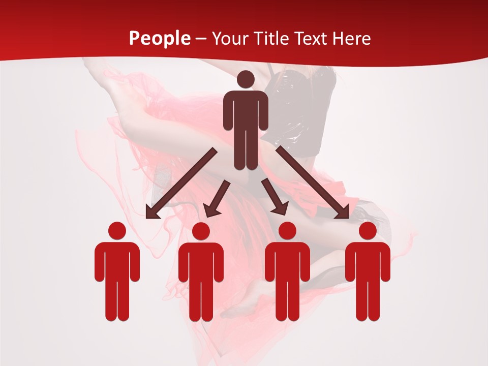 Woman Posing Ballerina PowerPoint Template