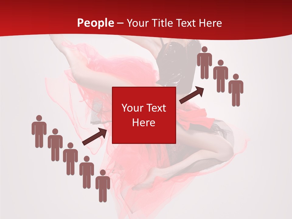 Woman Posing Ballerina PowerPoint Template