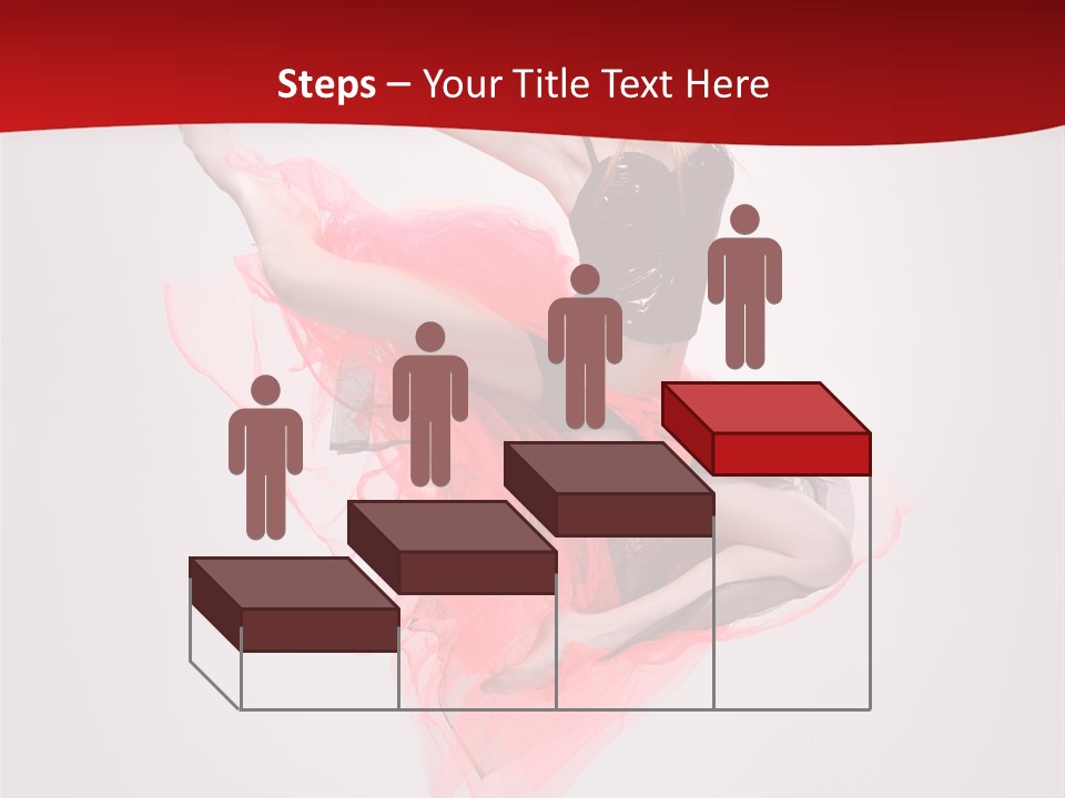 Woman Posing Ballerina PowerPoint Template